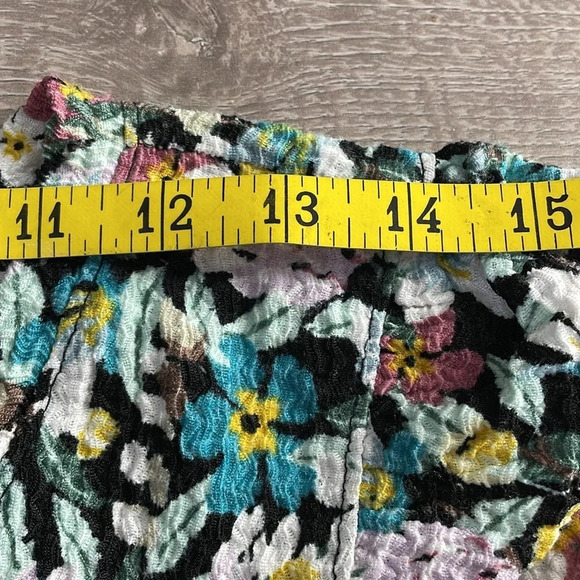 NWT LOFT Floral Shirred Puff Sleeve Top M - Picture 11 of 16
